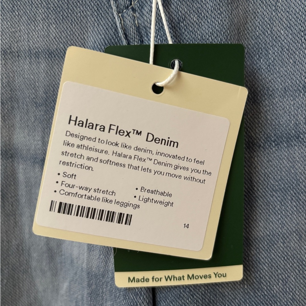 Halara Brand NWT Wide Leg Light Blue Women’s Jeans Small Petit - Picture 6 of 9